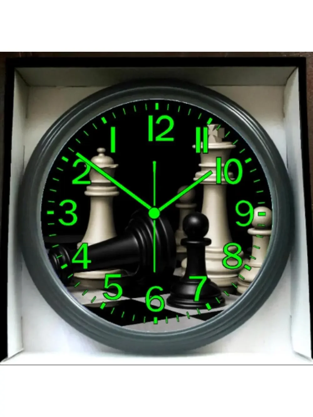 Glow-in-Dark Reverse Clock Chess Board - Ancient Wisdom Meets Modern Gaming